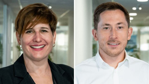 Bettina Schatz (Bereichsleiterin Sales Growth, Data Advertising und Marktanalyse) und Elemer Melik (Vertriebsleiter Digital Advertising) von willhaben